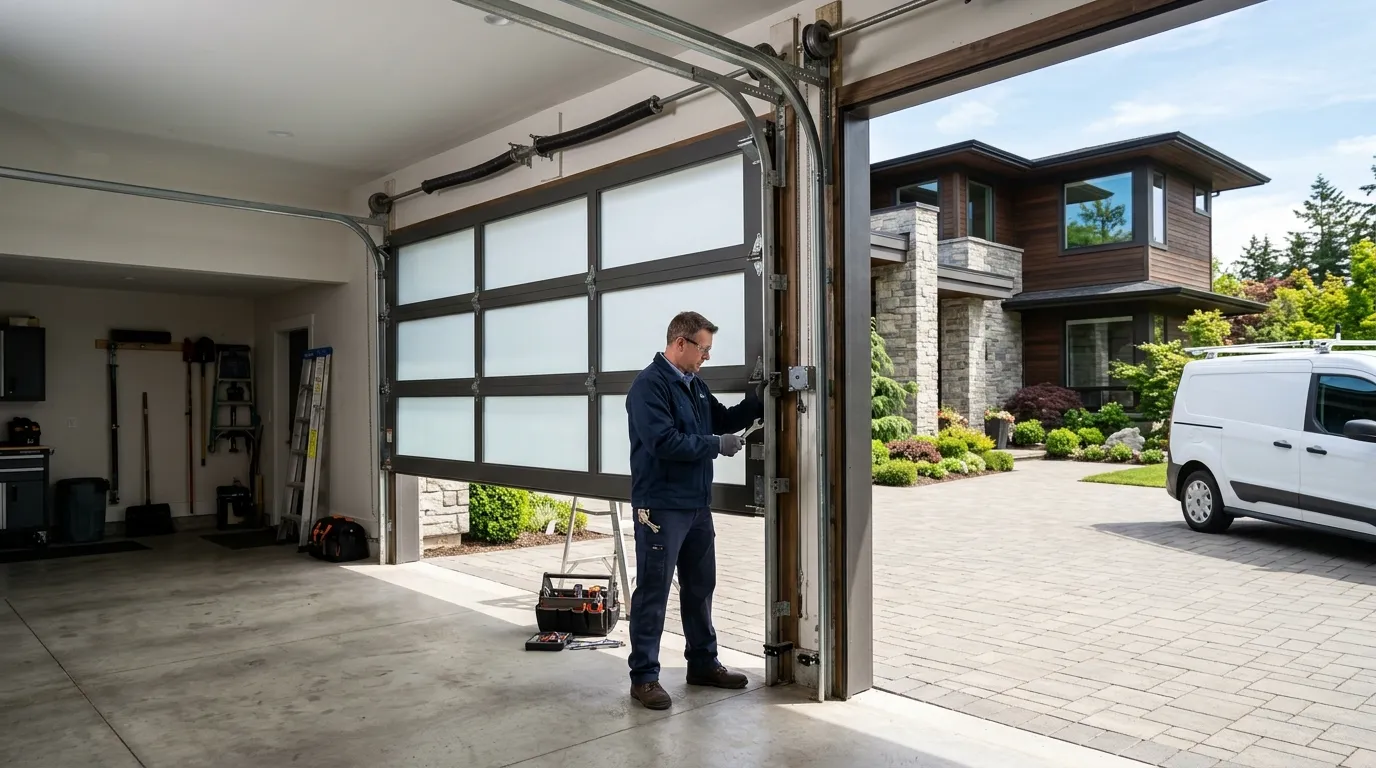 Garage door service in Elyria, OH