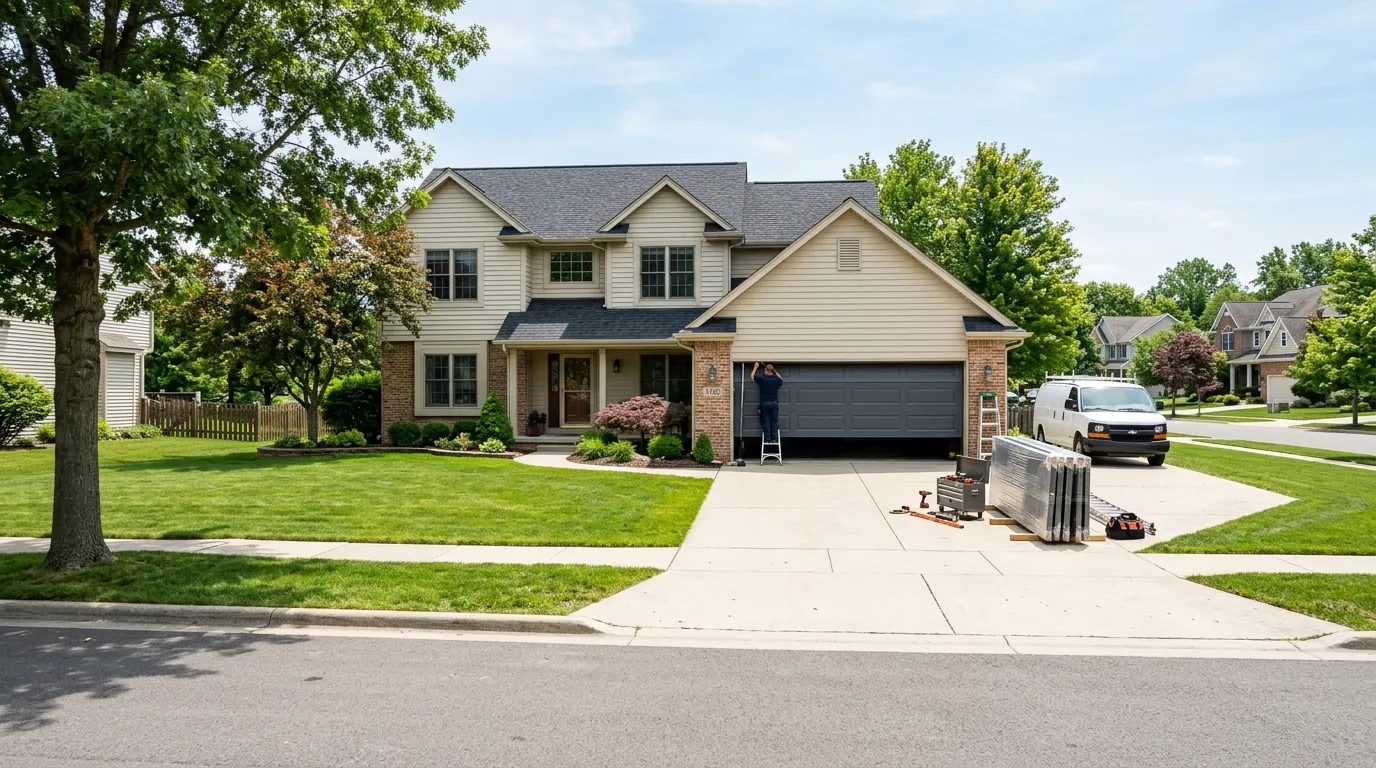 Garage door service in Elyria, OH