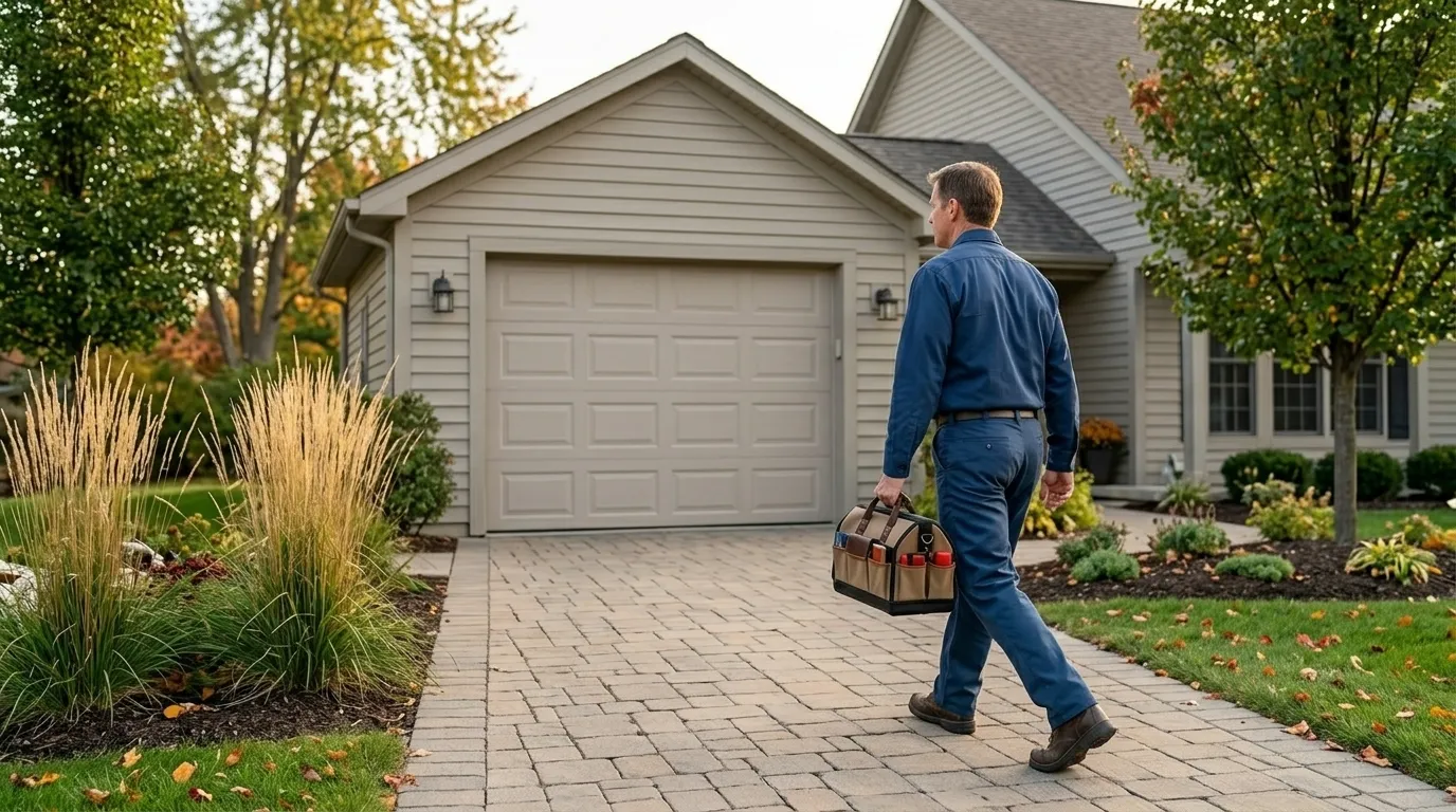 Garage door service in Elyria, OH