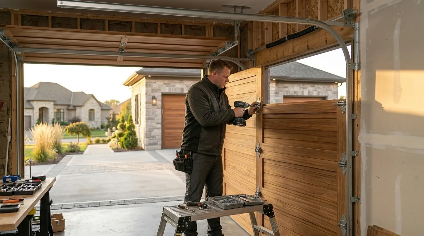 Garage door service in Elyria, OH
