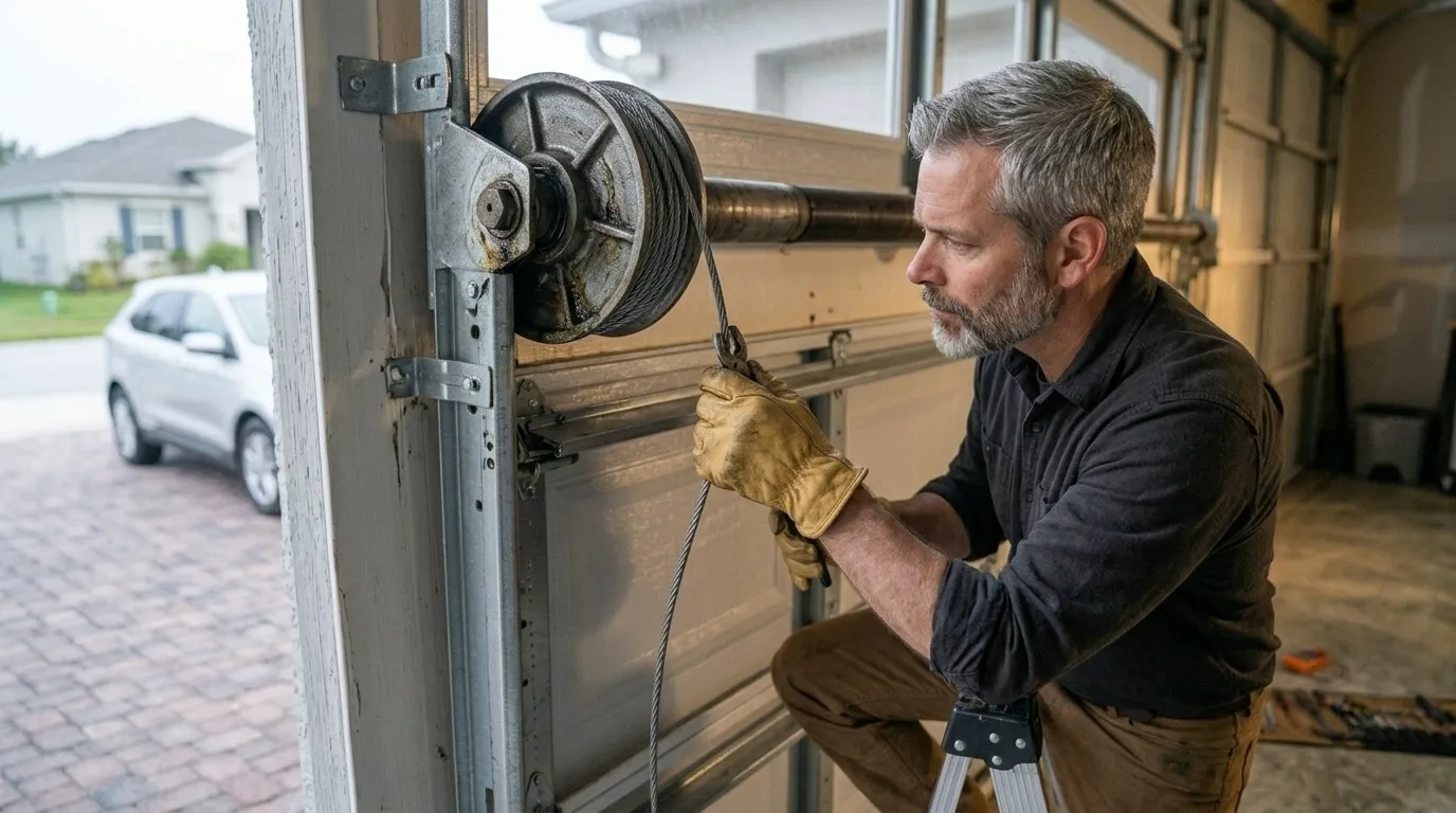 Garage door service in Elyria, OH